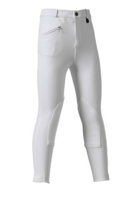 Pantalon Daslo Niño/A Blanco Pantorillas En Tejido