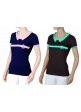 Camiseta Tattini Mujer En Jersey Cuello Ancho