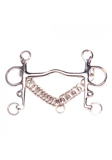 Bocado Pelham Puente Cadenilla Inox