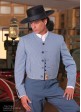 Traje Combinado Raya Mediana Lycra, Con Calzona Caireles Lisa Lycra