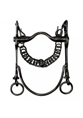 Bocado Vaquero Pavonado Eco.Embocadura Suave Barra Curva