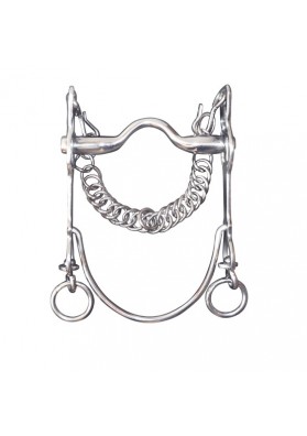 Bocado Vaquero Inox. Embocadura Suave Barra Curva
