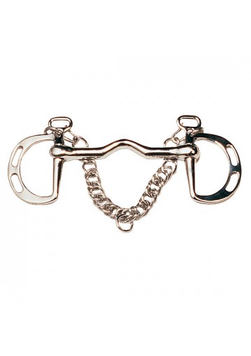 Bocado Goyoaga Embocadura Rigida Inox. Puente Pasadores