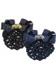 Lazo Para Pelo Con Broche Azul Y Broche Plateado