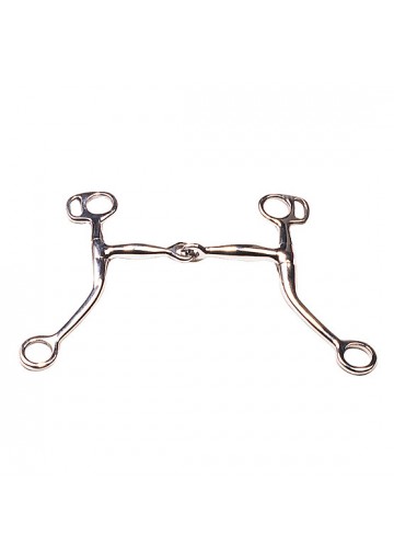 Bocado Modelo Western Partido Tom Thumb Ac. Inox.Piernas Dobladas