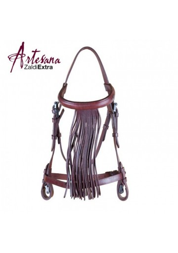 Cabezada Vaquera Zaldi Extra Artesana Con Ahogadero