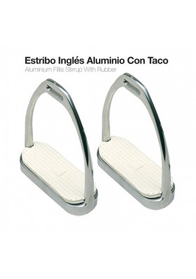 Estribo Inglés Aluminio Con Taco 21108AL-46 12cm.