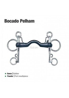 Bocado Pelham Goma Puente 21250CR