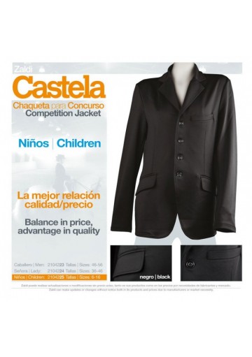 Chaqueta Concurso Castela Niño Negro