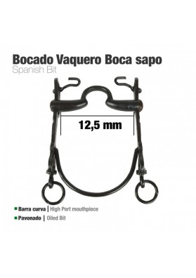 Bocado Vaquero B/Curva Boca Sapo 12.5 cm.