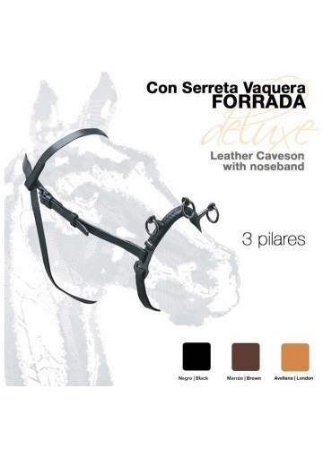 Cabezada Serreta Vaquera 3 pilares