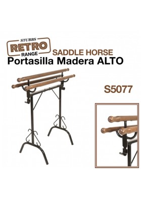 Portasilla Mdera Alto Stubbs Retro Saddle Horse S5077