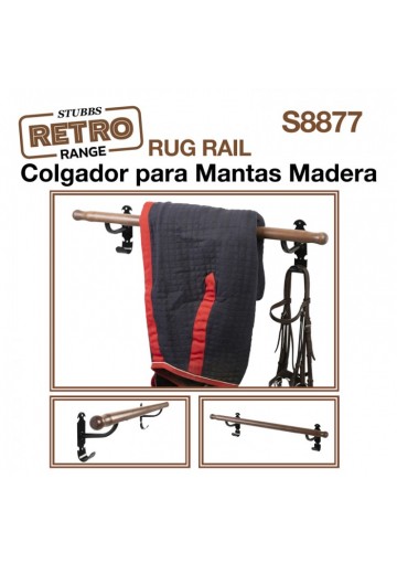 Colgador Mantas Madera Stubbs Retro Rug Rail S8877