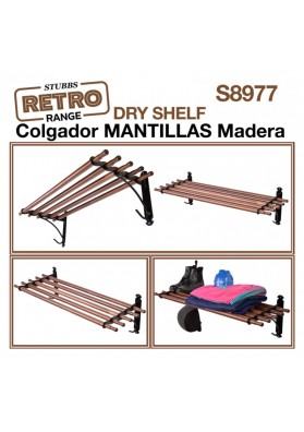 Colgador Mantillas Madera Stubbs Retro Dry Shelf S8977