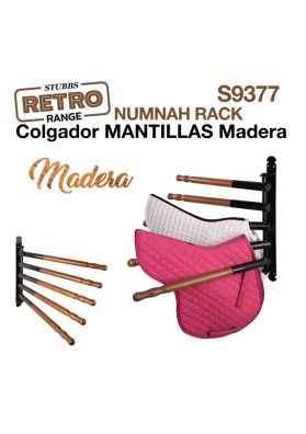 Colgador Mantillas Madera Stubbs Retro Numnah Rack S9377