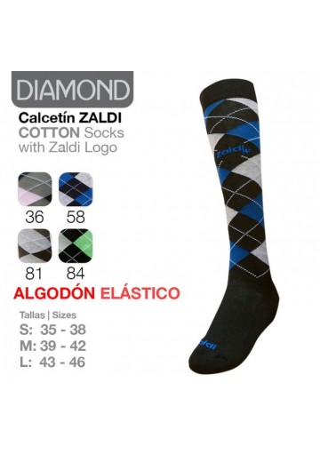 Calcetín Zaldi Algodón Elástico Diamond