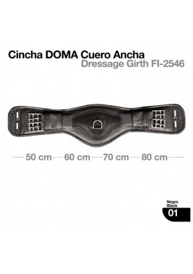 Cincha Doma Cuero Ancha FI-2546
