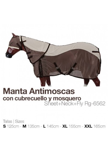 Manta Antimoscas+Cubrecuellos+Mosquero