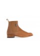 Botin Tapaelástico Cremallera Engrasado Natural