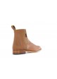Botin Tapaelástico Cremallera Engrasado Natural