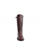 Bota De Señora Banda Calada Rojo