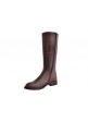 Bota De Señora Banda Calada Rojo