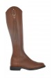 Bota De Señora Con Adornos Y Flecos En Caña