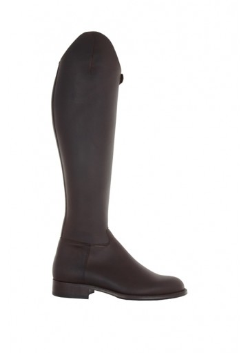 Bota De Doma Clásica Cremallera Lateral Y Broche