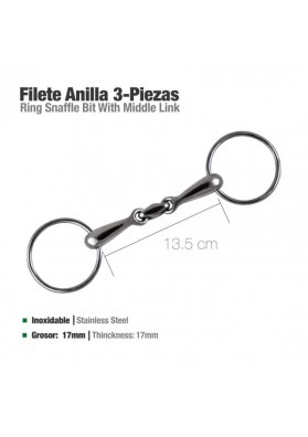 Filete Anilla 3 Piezas Inox.