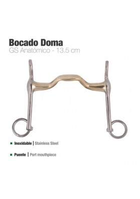 Bocado Doma GS Anatómico Inox.