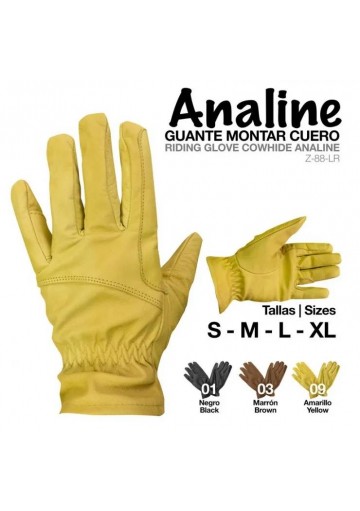 Guante Montar Cuero Analine