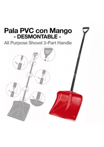 PALA PVC CON MANGO DESMONTABLE 29697