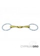 FILETE SEFTON CYPRIUM ORO ANILLA EMBOCADURA HUECA PARTIDA DOBLE GROSOR 14 MM