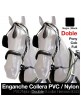 ENGANCHE COLLERA PVC/NYLON DOBLE NEGRO