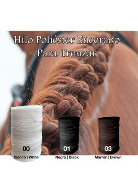HILO POLYESTER ENCERADO PARA TRENZAR