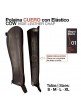 POLAINA CUERO C/ELÁSTICO HIDE W74 NEGRO
