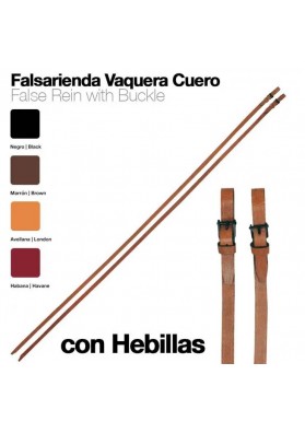 FALSARIENDA VAQUERA CUERO CON HEBILLAS