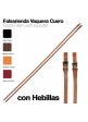 FALSARIENDA VAQUERA CUERO CON HEBILLAS