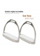 ESTRIBO INGLÉS INOX CON TACO A01-14A 12cm
