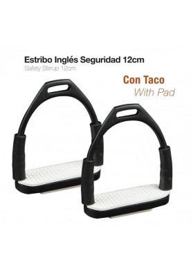 ESTRIBO INGLÉS SEGURIDAD A02 NEGRO 12cm