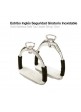 ESTRIBO INGLÉS SEGURIDAD GIRATORIO INOX 12cm