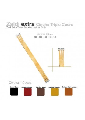 CINCHA TRIPLE CUERO ZALDI EXTRA