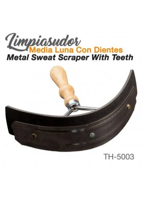 LIMPIASUDOR MEDIALUNA METAL CON DIENTES TH-5003