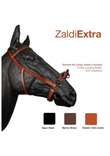 CABEZADA SERRETA PLANA 3-Pilares ZALDI EXTRA