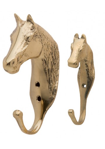 PERCHA CABEZA CABALLO LATON
