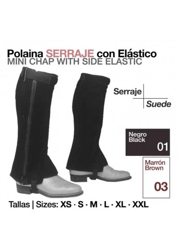POLAINA SERRAJE CON ELÁSTICO