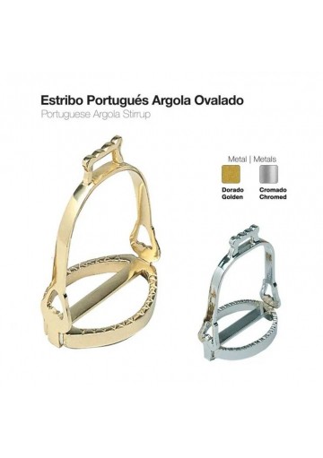 ESTRIBO PORTUGUÉS ARGOLA OVALADO
