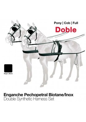 ENGANCHE PECHOPETRAL BIOTANE/INOX DOBLE