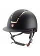 CASCO CON VISERA ANCHA CON PERFILES DE COLOR ORO ROSA