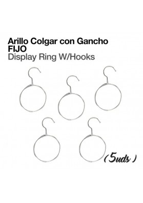 ARILLO COLGAR CON GANCHO FIJO (5 UDS)